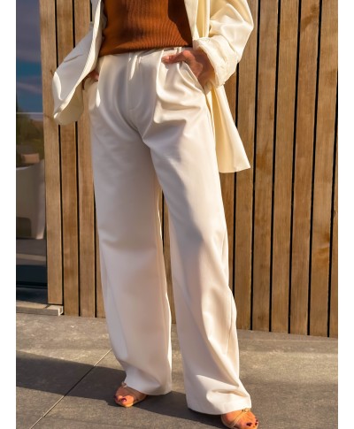 PANTALON BLANC LARGE - PAOLO