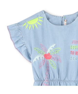 ROBE EN JEAN AVEC BRODERIES - BILLIEBLUSH