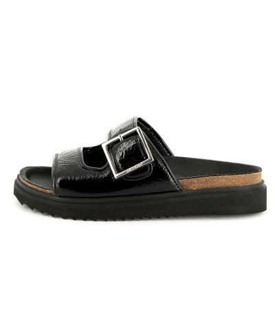 SANDALES EN CUIR NOIRES