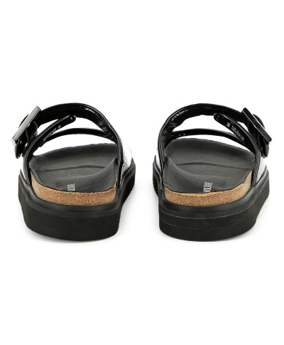 SANDALES EN CUIR NOIRES