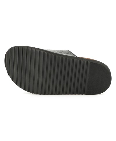 SANDALES EN CUIR NOIRES
