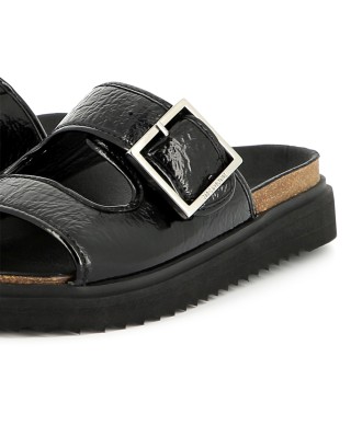SANDALES EN CUIR NOIRES