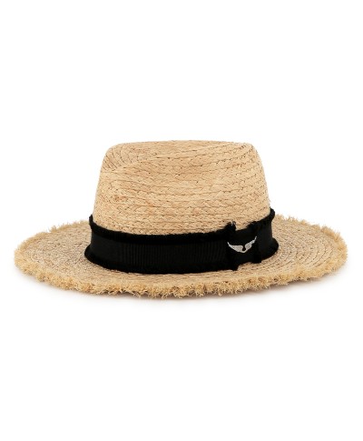 CHAPEAU À BORDS FRANGÉS