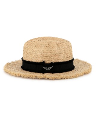 CHAPEAU À BORDS FRANGÉS