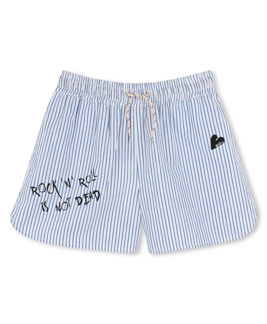 SHORT À RAYURES