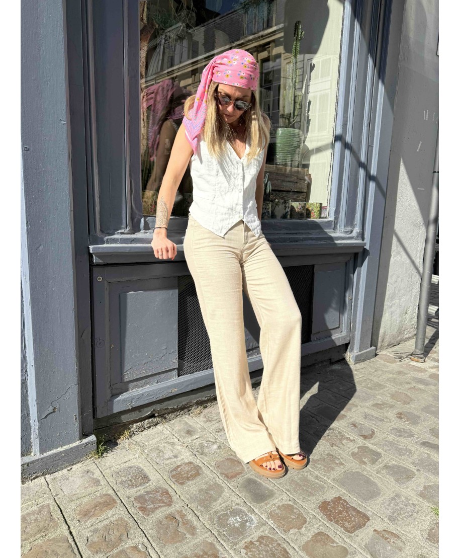 PANTALON GARCIA BEIGE - MALIA