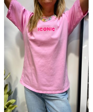 T-SHIRT ROSE - ICONIC