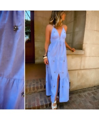 ROBE LONGUE BLEU - VAY