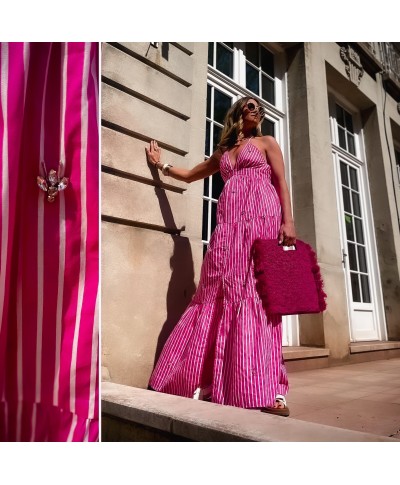 ROBE RAYÉE ROSE - ZOÉ