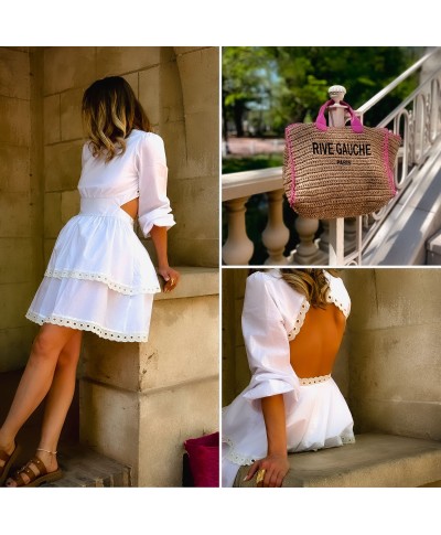 ROBE BLANCHE DOS NU - JANE