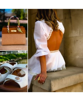 ROBE BLANCHE DOS NU - JANE
