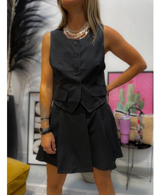 JUPE SHORT NOIRE - LOUISE