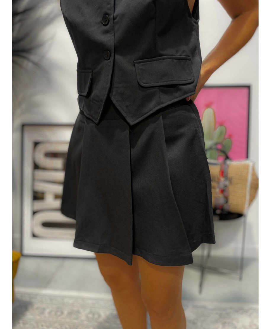JUPE SHORT NOIRE - LOUISE