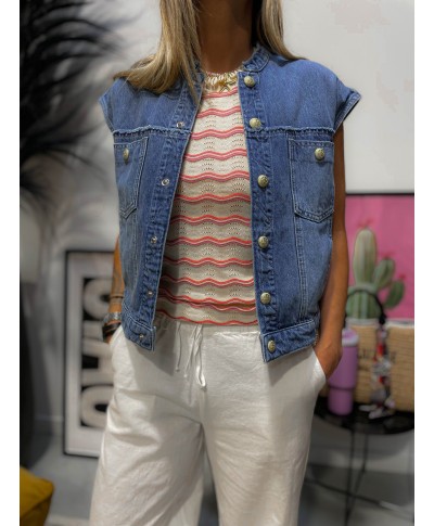 VESTE SANS MANCHES JEAN - MYA