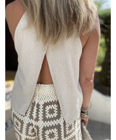 TOP BEIGE LIN - ORLA