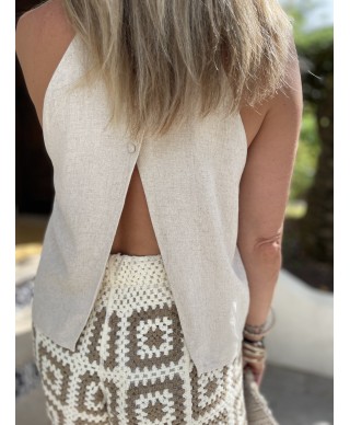 TOP BEIGE LIN - ORLA