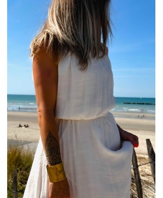 ROBE LONGUE BEIGE - JULIA