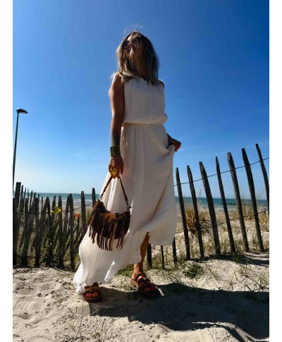ROBE LONGUE BEIGE - JULIA