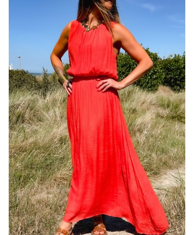 ROBE LONGUE CORAIL - JULIA