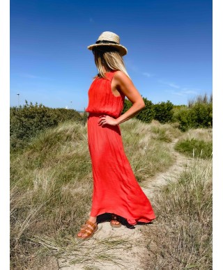 ROBE LONGUE CORAIL - JULIA