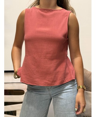 TOP CROISÉ ROSE - CELIA