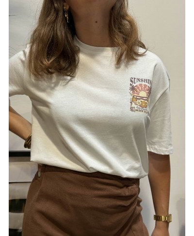 T-SHIRT BLANC - SUNSHINE