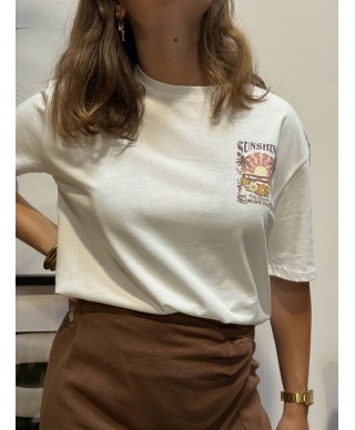 T-SHIRT BLANC - SUNSHINE