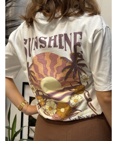 T-SHIRT BLANC - SUNSHINE