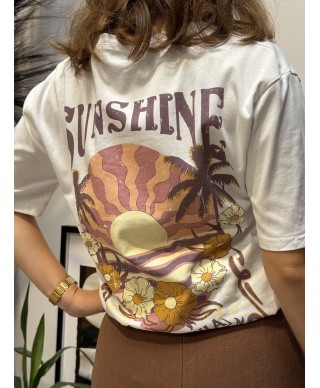T-SHIRT BLANC - SUNSHINE