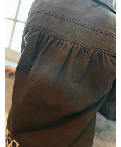 VESTE EN JEAN CHOCOLAT/ ALMA