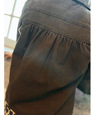 VESTE EN JEAN CHOCOLAT/ ALMA