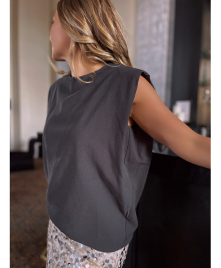 TEE-SHIRT ÉPAULETTE / NINON