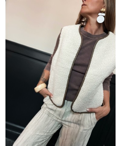 VESTE MOUMOUTE SANS MANCHES REVERSIBLE/ LEONIE/ GARCIA