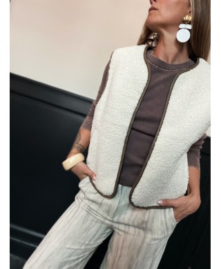VESTE MOUMOUTE SANS MANCHES REVERSIBLE/ LEONIE/ GARCIA