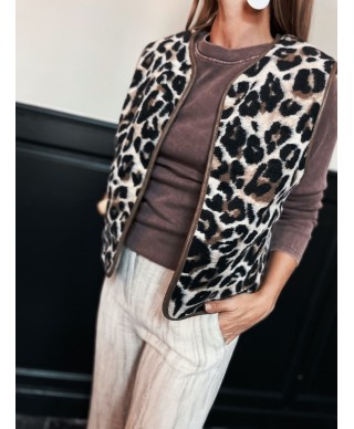 VESTE MOUMOUTE SANS MANCHES REVERSIBLE/ LEONIE/ GARCIA