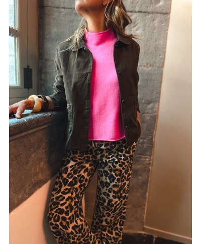 VESTE EN JEAN CHOCOLAT/ ALMA