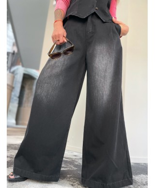 JEAN WIDE LEG NOIR / ZOE