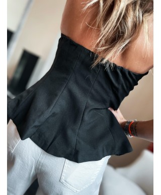 TOP BUSTIER NOIR / ISIS