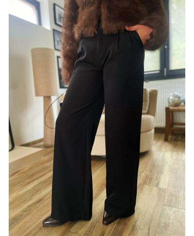 PANTALON NOIR FLUIDE - NOAH