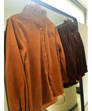 VESTE CAMEL VELOURS CÔTELÉ - CARLA