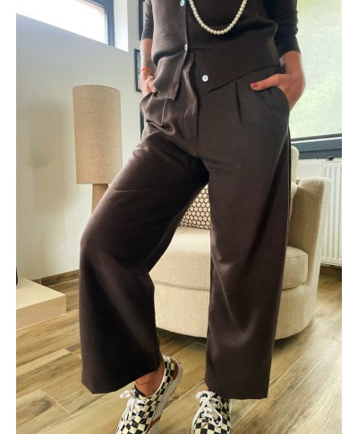 PANTALON 7/8 MARRON - NICK