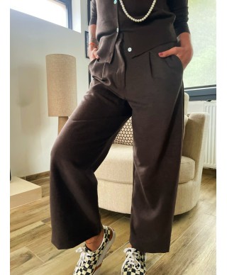 PANTALON 7/8 MARRON - NICK