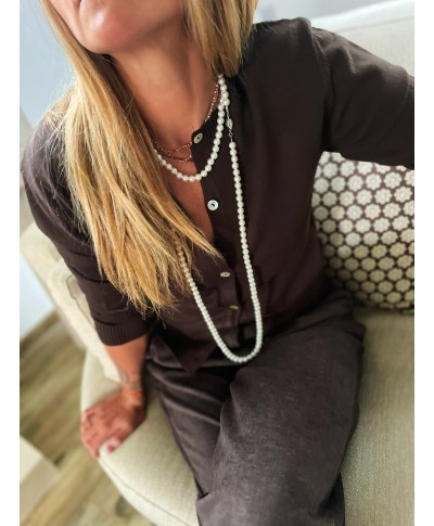 PULL MARRON - SANNA