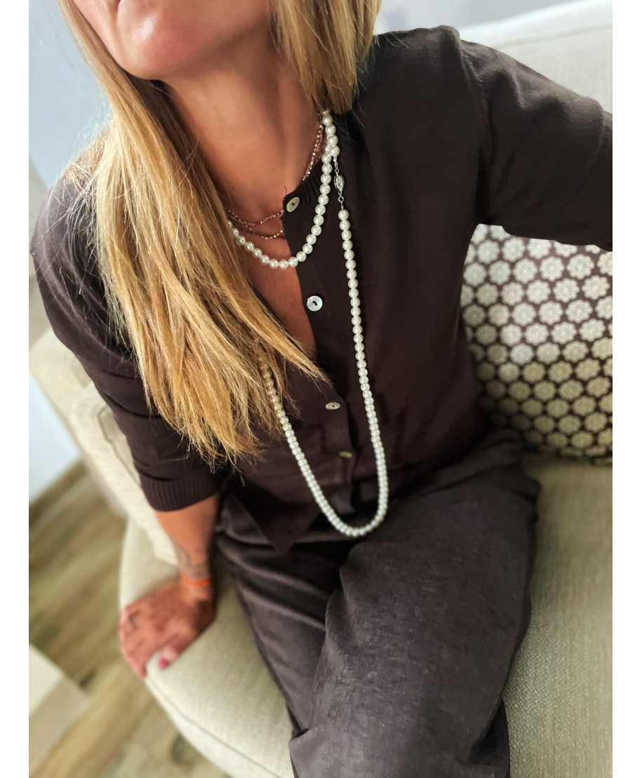 PULL MARRON - SANNA