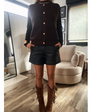 SHORT SIMILI CUIR - FANTINE