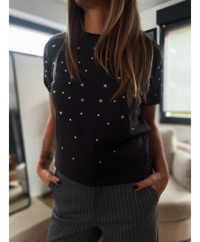 T-SHIRT NOIR GARCIA - STAR