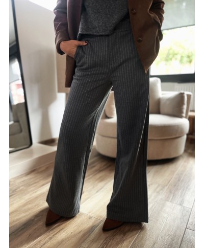 PANTALON FLUIDE GARCIA GRIS - SATEEN