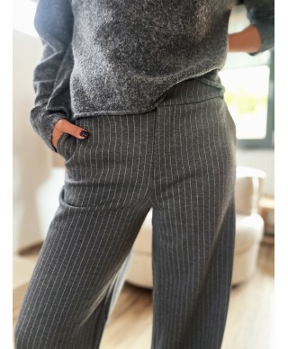 PANTALON FLUIDE GARCIA GRIS - SATEEN