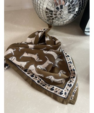 FOULARD TECKEL MAISON AUGUSTIN