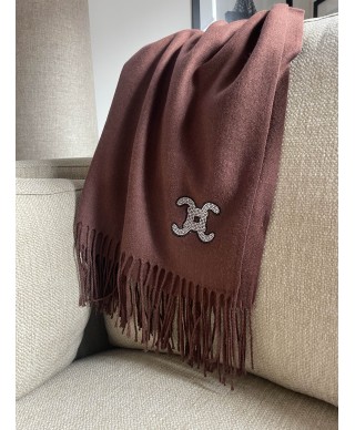 ECHARPE CACHEMIRE CHOCOLAT